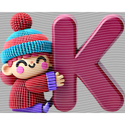 Cartoon letters-CL 584